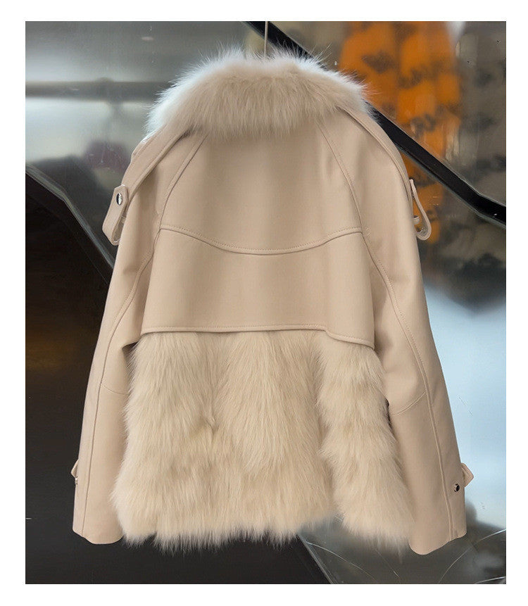 RP Women's Fur Stitching Coat – Where Fashion Meets Personality™