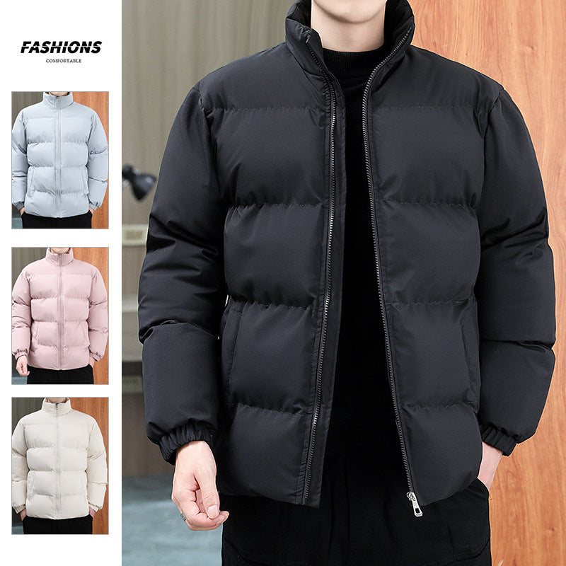 RP Men's Stand-Collar Winter Cotton Jacket