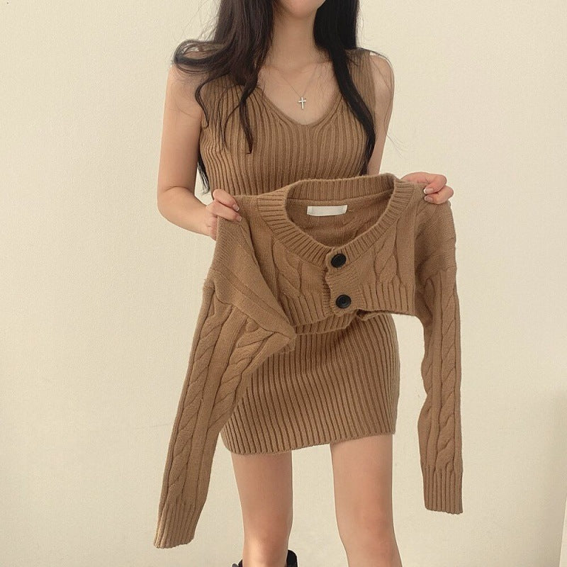 RP Sweater Cardigan Vest Dress™